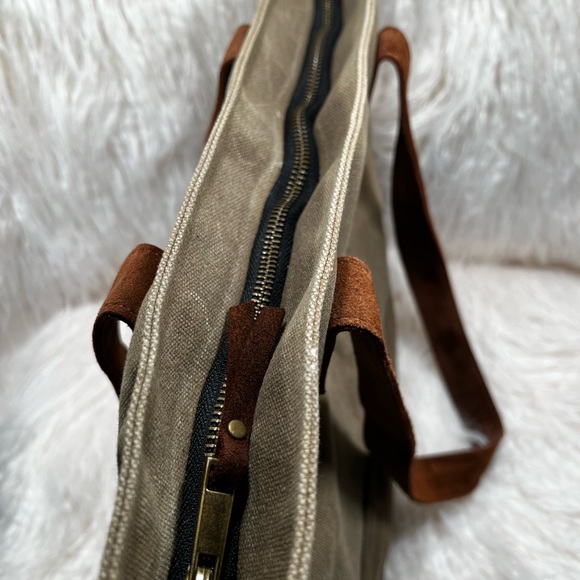 FAT FELT | SMALL TOTE | Waxed Cotton Canva - Picture 5 of 7